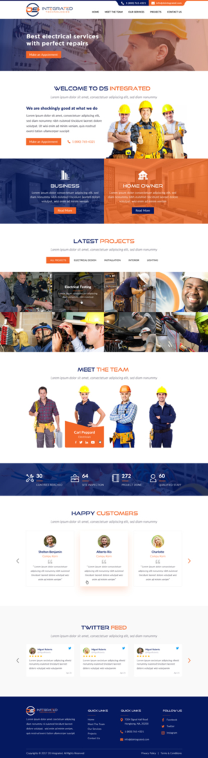 Web Design par Shayona pour DS INTEGRATED TECHNOLOGIES  | Design : #21578815