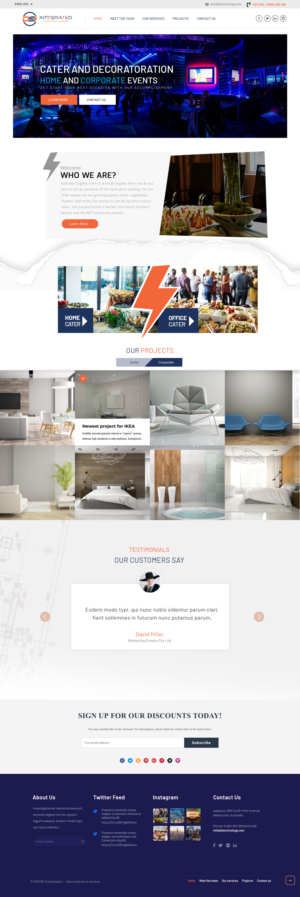 Web Design par Mukesh Sharma pour DS INTEGRATED TECHNOLOGIES  | Design : #21629637