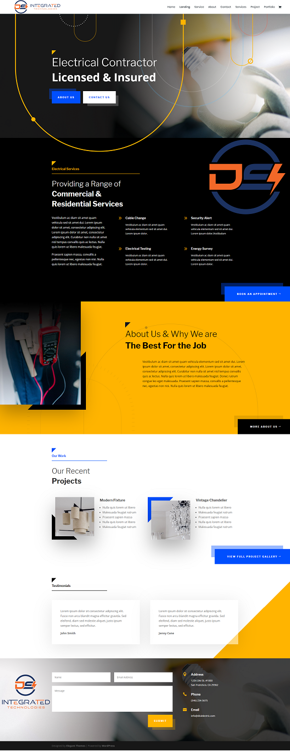 Web Design par Grebowiec Peter pour DS INTEGRATED TECHNOLOGIES  | Design #21575800