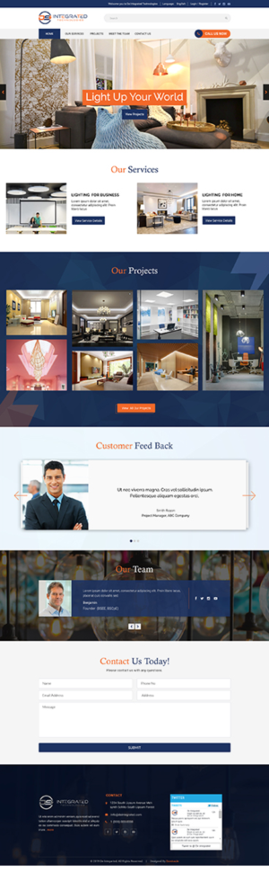 A new website for Electrical Contractor Business | Diseño Web por Da Miracle