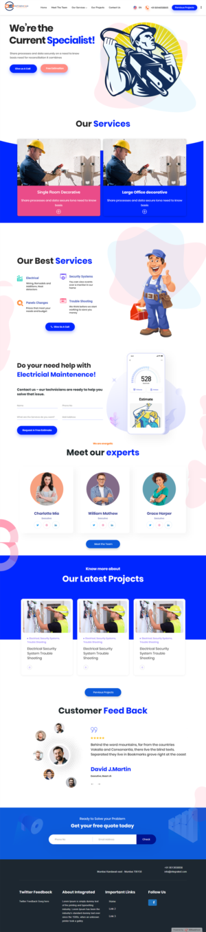 Web Design par Ashoke Roy pour DS INTEGRATED TECHNOLOGIES  | Design : #21612594