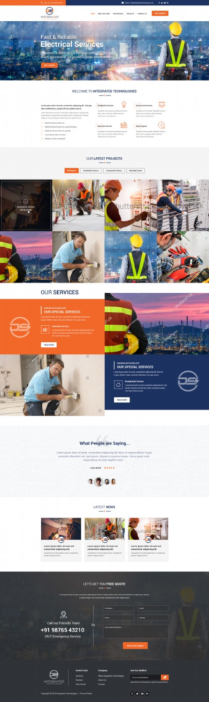 Web Design par v.senthil-designer pour DS INTEGRATED TECHNOLOGIES  | Design : #21567642