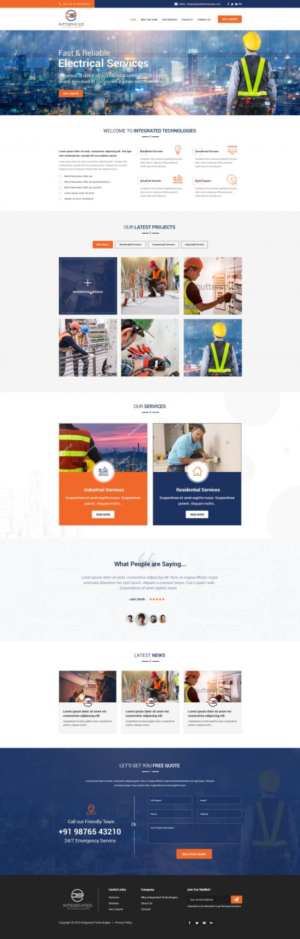 Web Design par v.senthil-designer pour DS INTEGRATED TECHNOLOGIES  | Design : #21567643