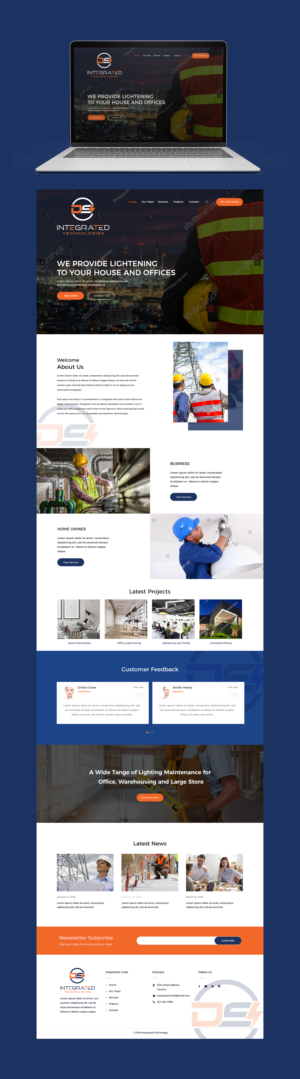 A new website for Electrical Contractor Business | Diseño Web por Mukarram Haidari