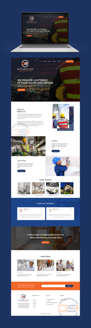 A new website for Electrical Contractor Business | Web Design by MukarramH.