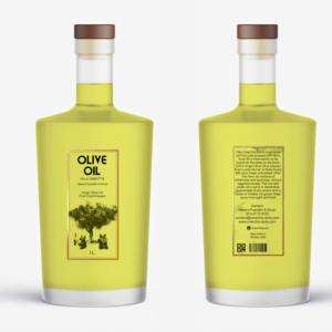 Olive Oil label for bottle | Graphic Design by elveneclipse