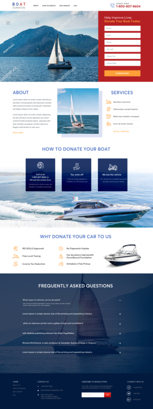 Website Design for Boats for Veterans | Diseño Web por SAC-D