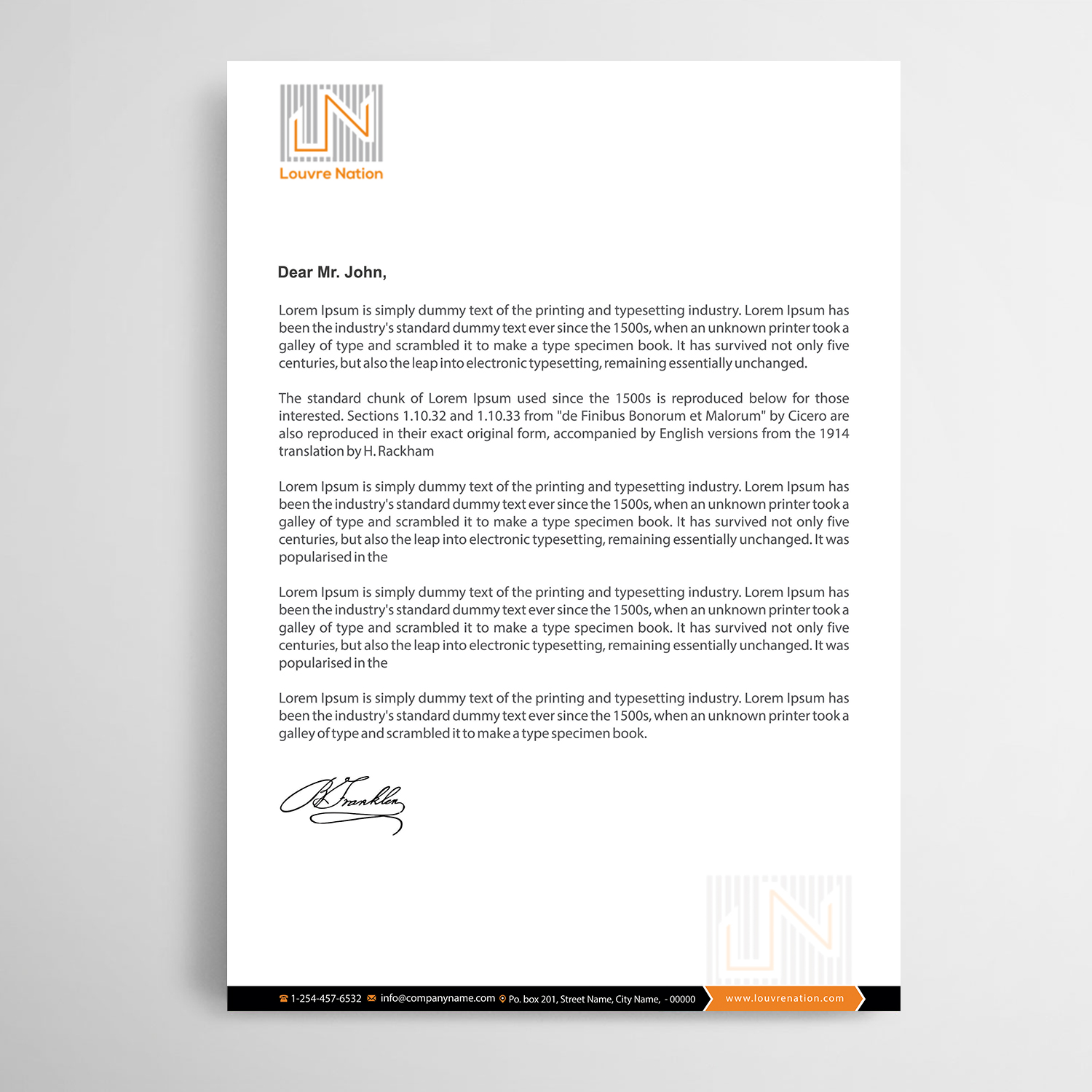 Letterhead Design by Infinitive Technology for this project | Design #21550761