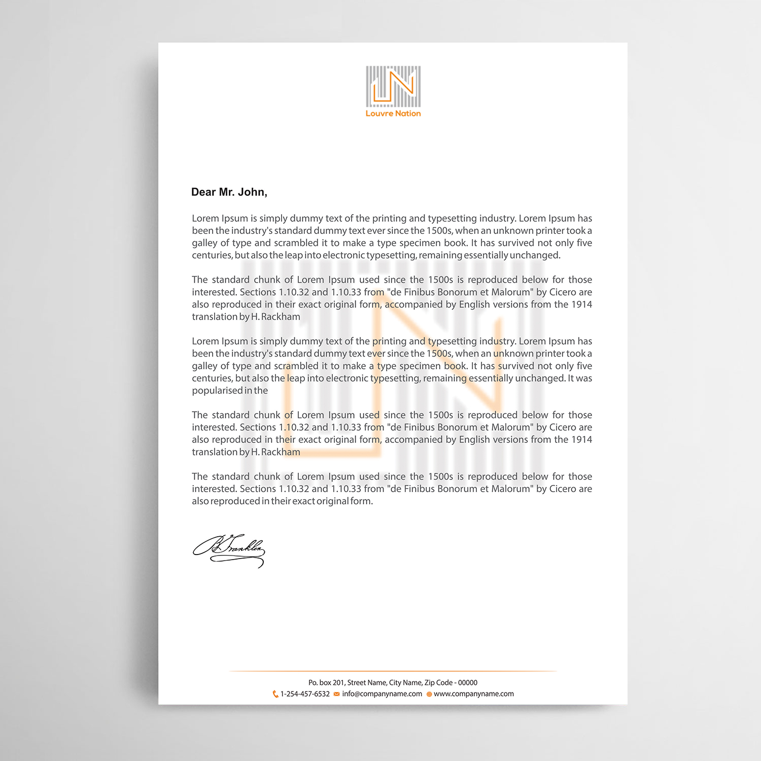 Letterhead Design by Infinitive Technology for this project | Design #21550778