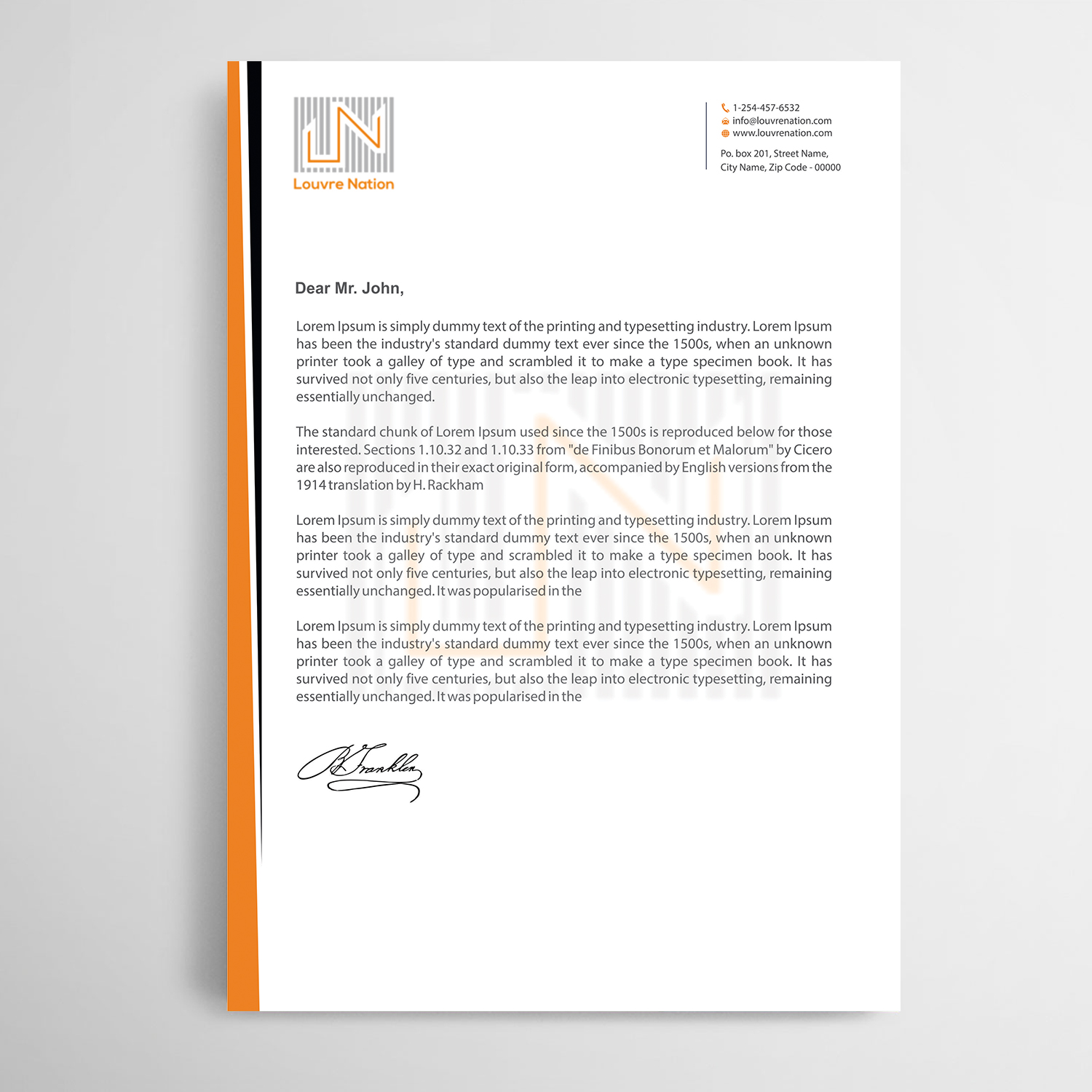 Letterhead Design by Infinitive Technology for this project | Design #21550914