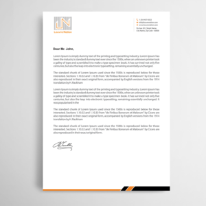 Briefkopf-Design von Infinitive Technology für dieses Projekt | Design: #21550919