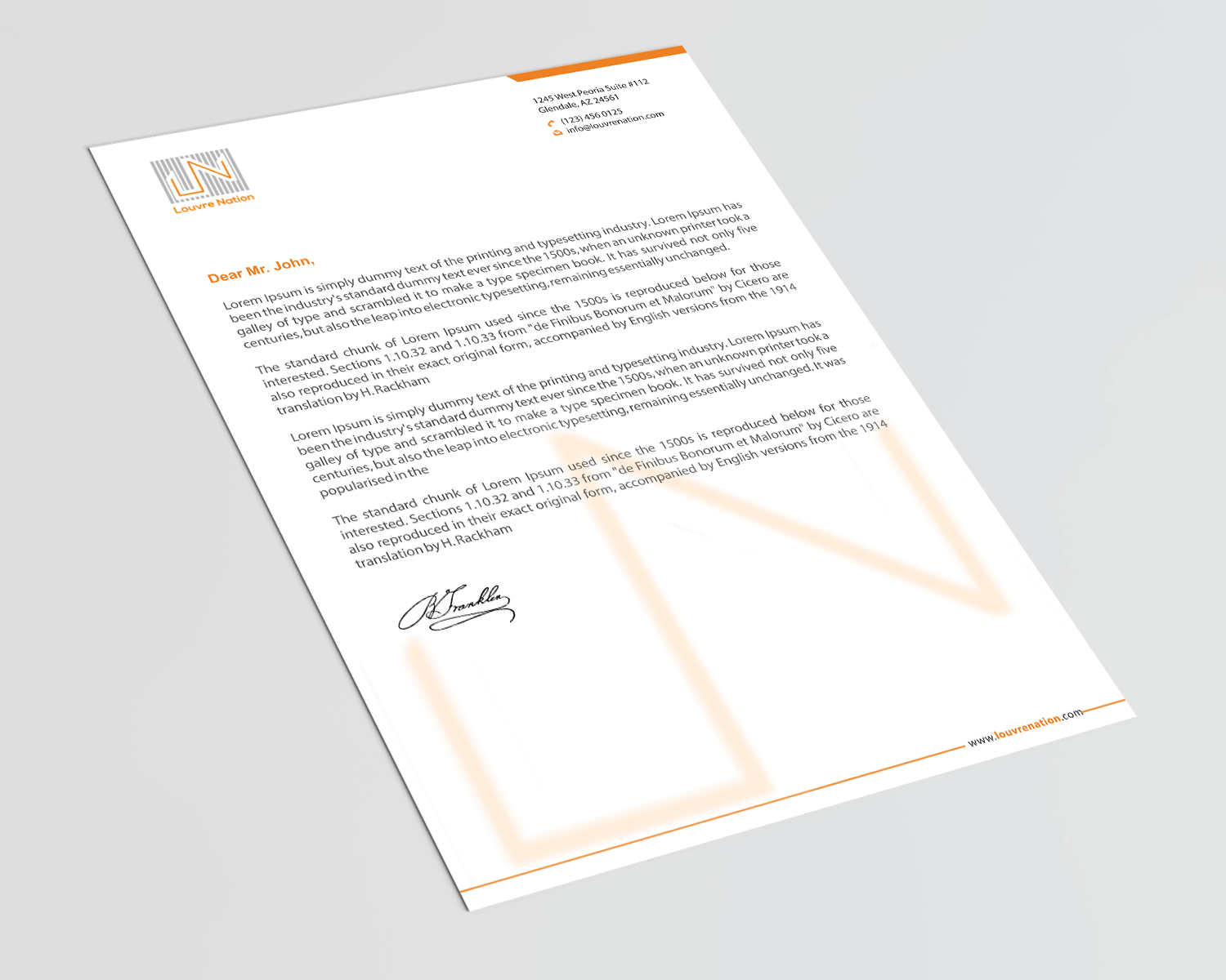 Letterhead Design by Infinitive Technology for this project | Design: #21551549