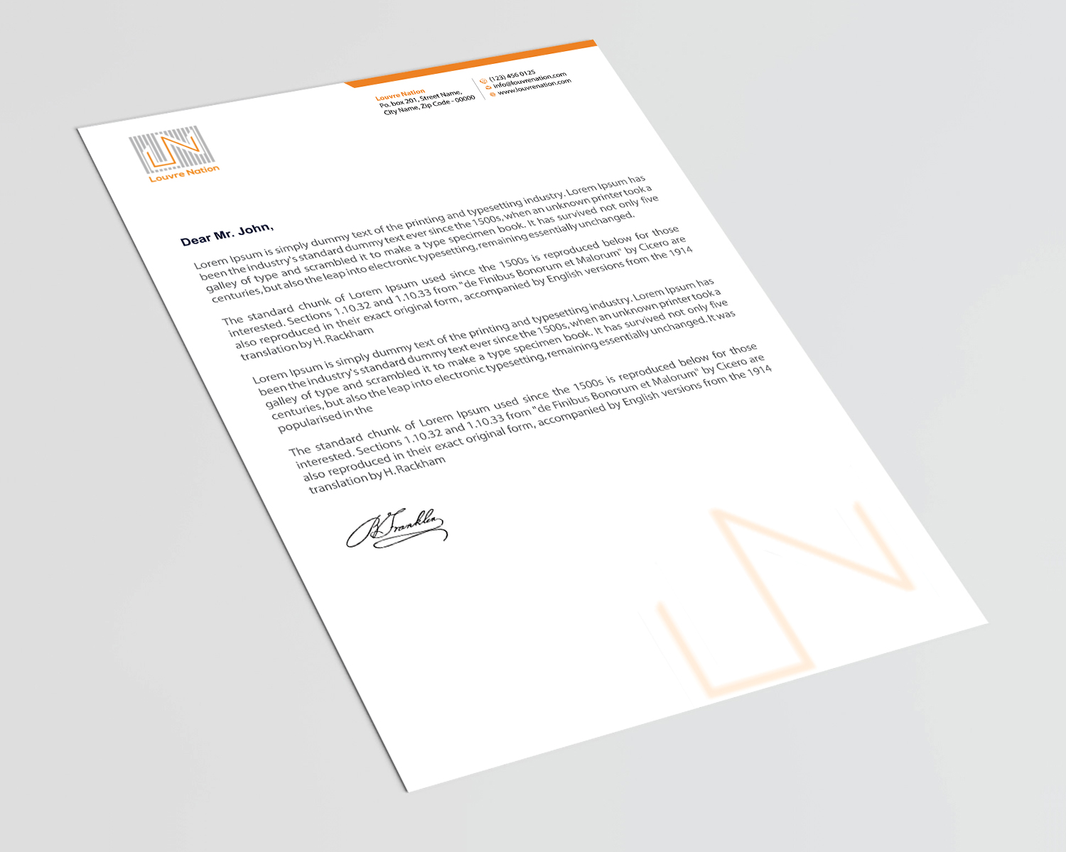 Letterhead Design by Infinitive Technology for this project | Design #21551557