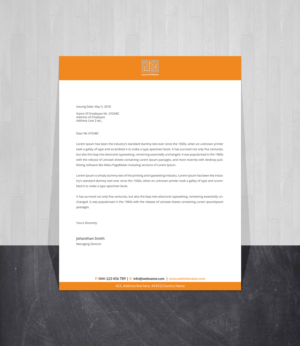 Letterhead Design by Creations Box 2015 for this project | Design #21552986