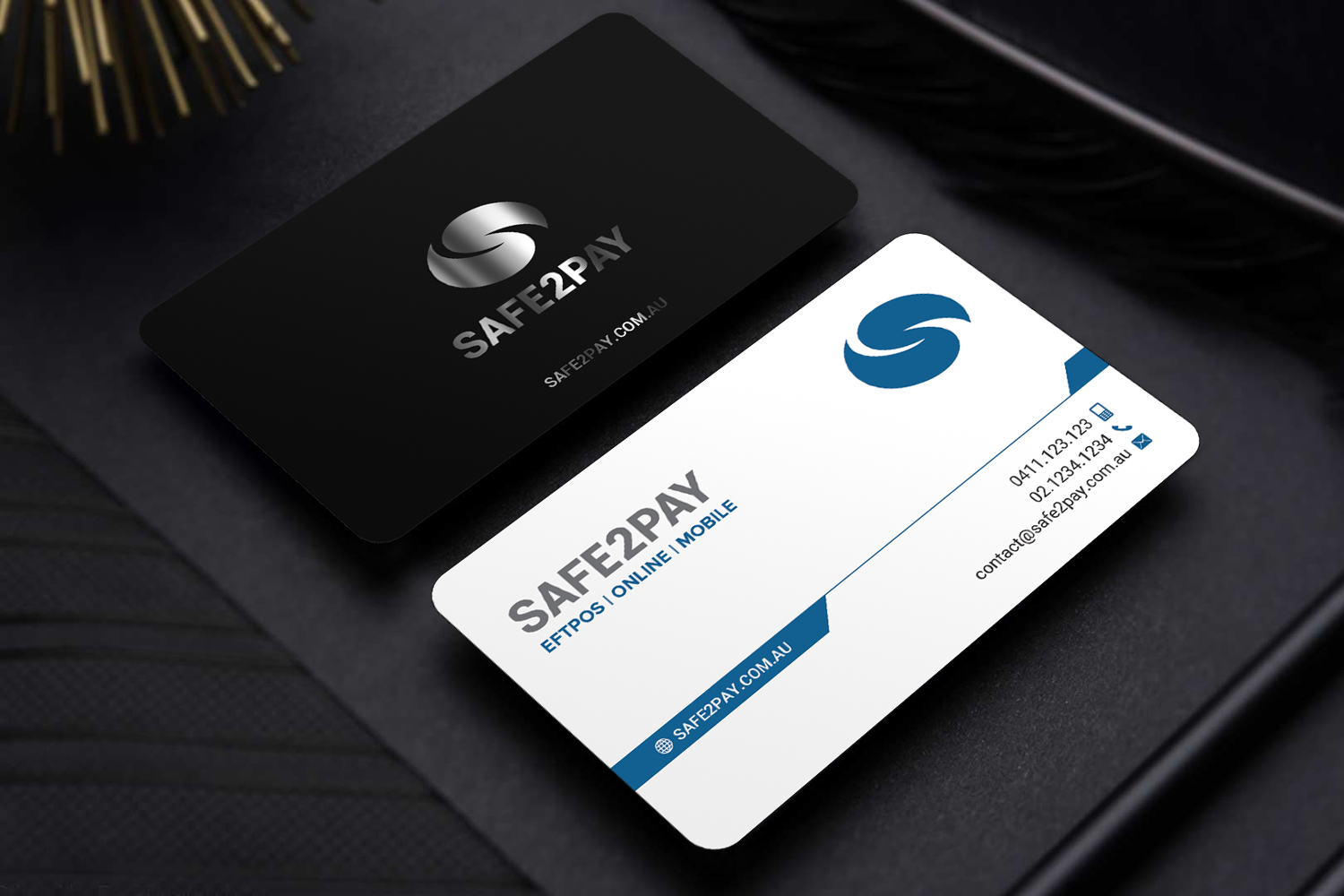 Business Card Design by Sandaruwan for Safe2Pay | Design #21554152