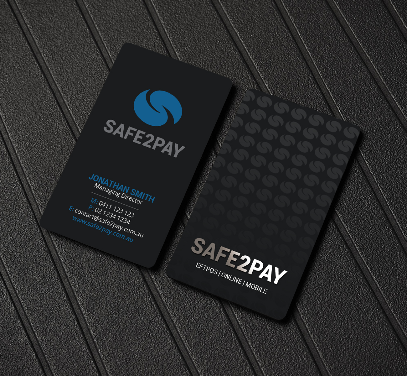 Visitenkarten-Design von Creations Box 2015 für Safe2Pay | Design #21553870