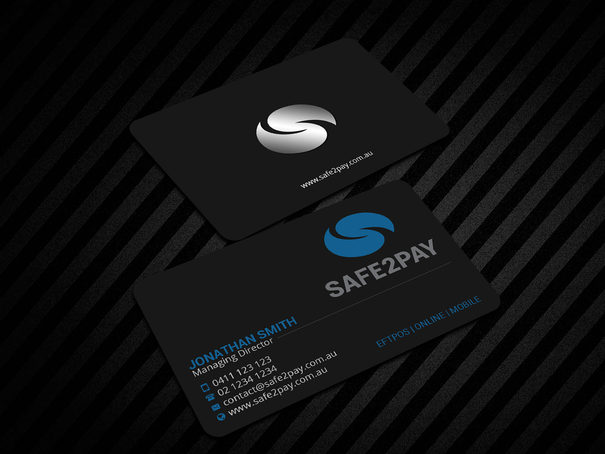Business Card Design by Creations Box 2015 for Safe2Pay | Design #21560269