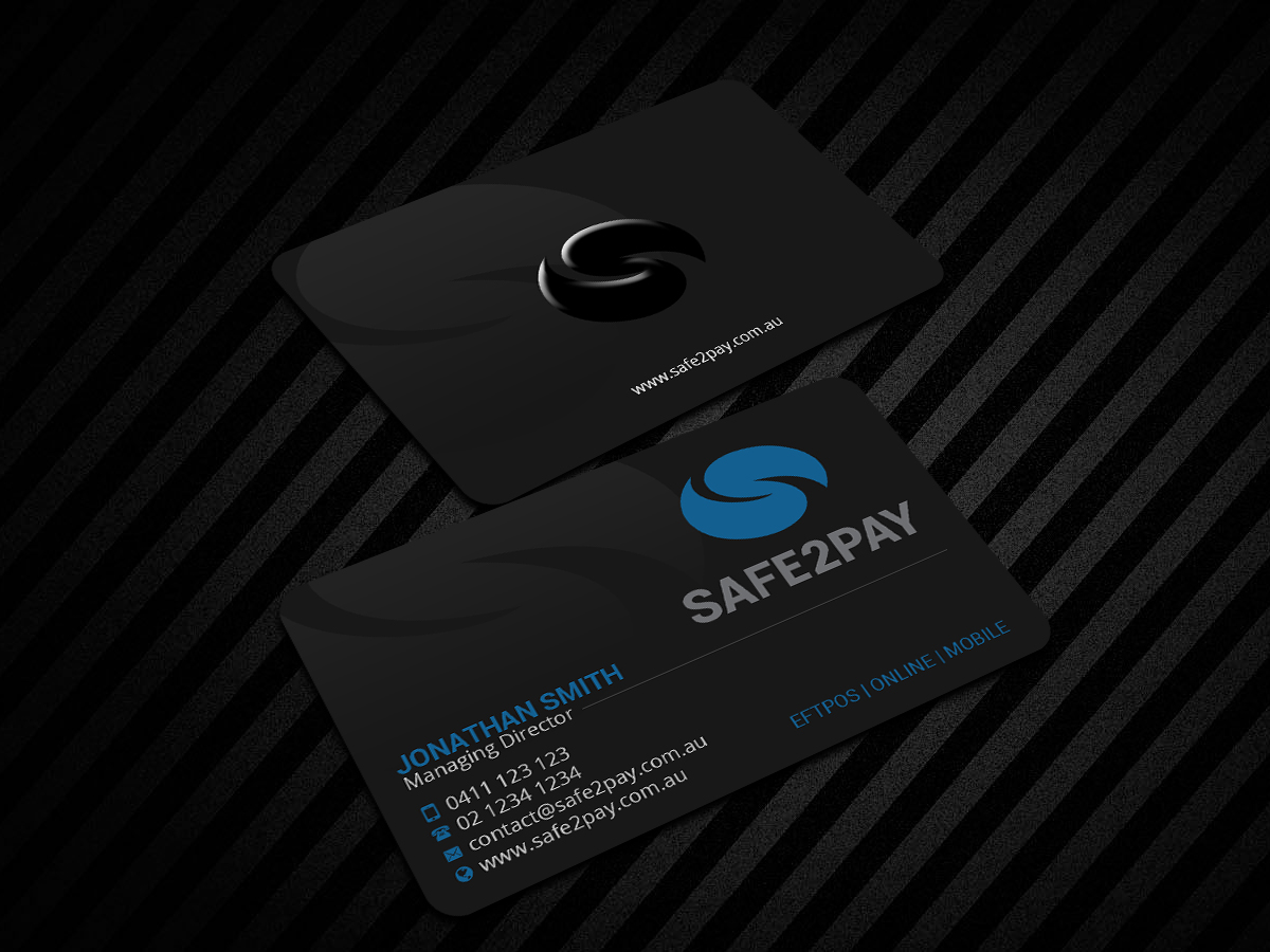 Business Card Design by Creations Box 2015 for Safe2Pay | Design #21560270