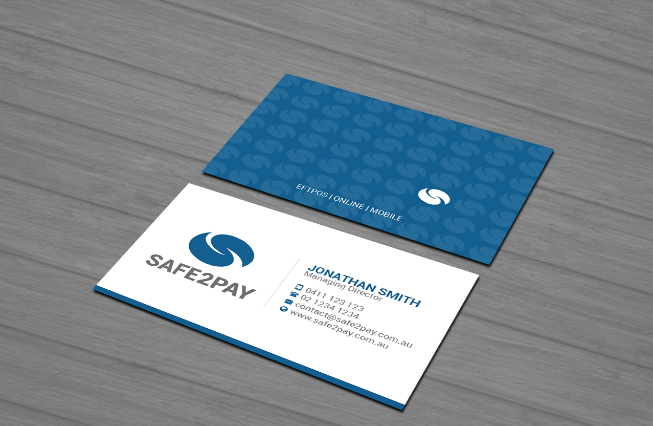 Business Card Design by Creations Box 2015 for Safe2Pay | Design #21560271