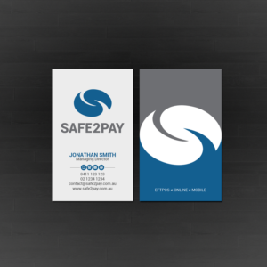 Business Card Design by Creations Box 2015 for Safe2Pay | Design #21560273