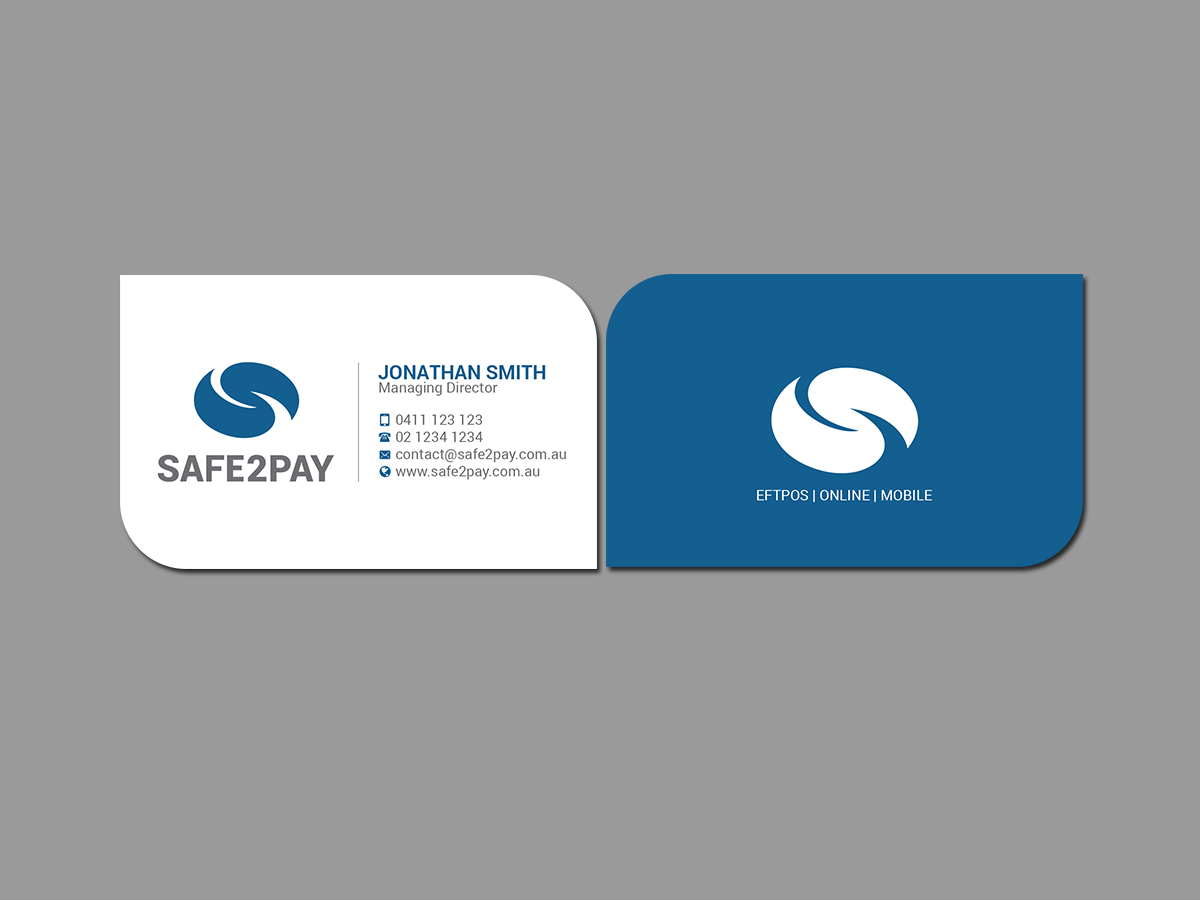 Business Card Design by Creations Box 2015 for Safe2Pay | Design #21560286