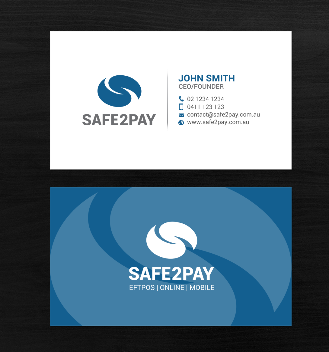 Business Card Design by chandrayaan.creative for Safe2Pay | Design #21557440