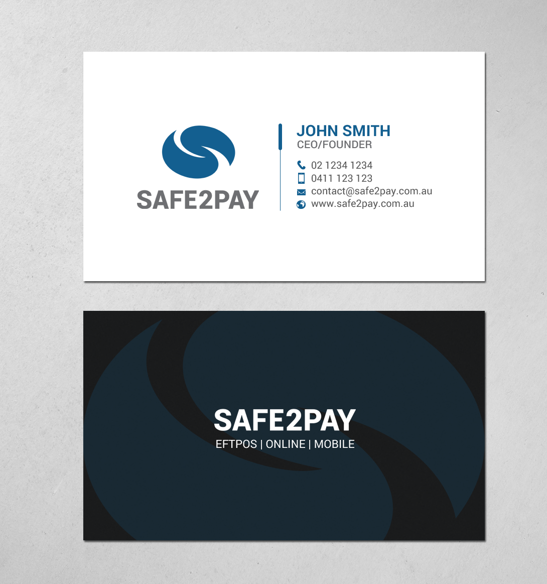 Business Card Design by chandrayaan.creative for Safe2Pay | Design #21557441