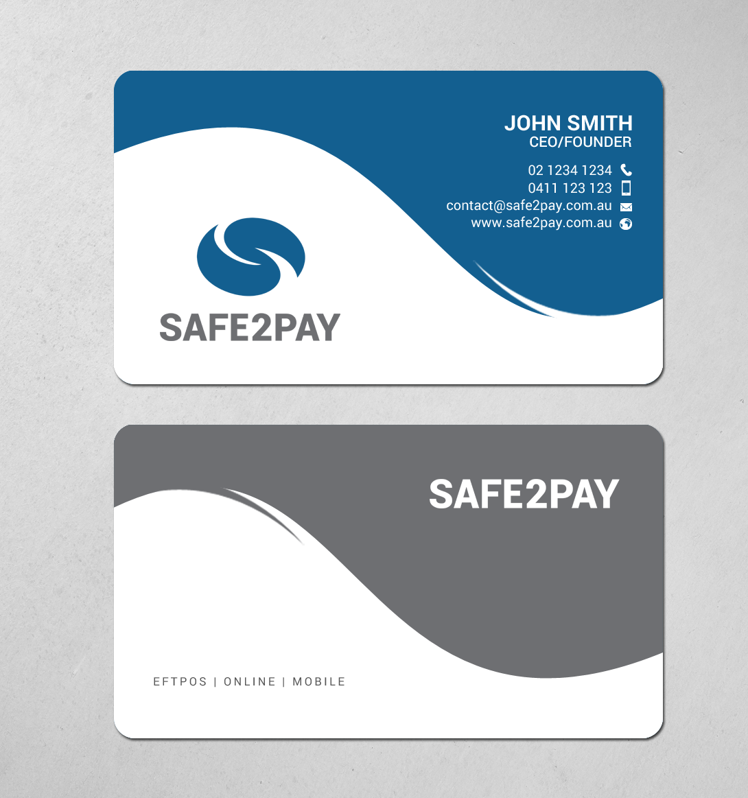 Business Card Design by chandrayaan.creative for Safe2Pay | Design #21558003
