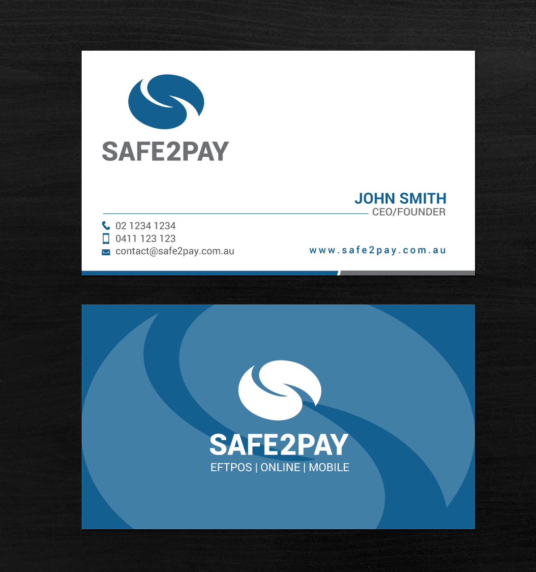 Business Card Design by chandrayaan.creative for Safe2Pay | Design #21559328