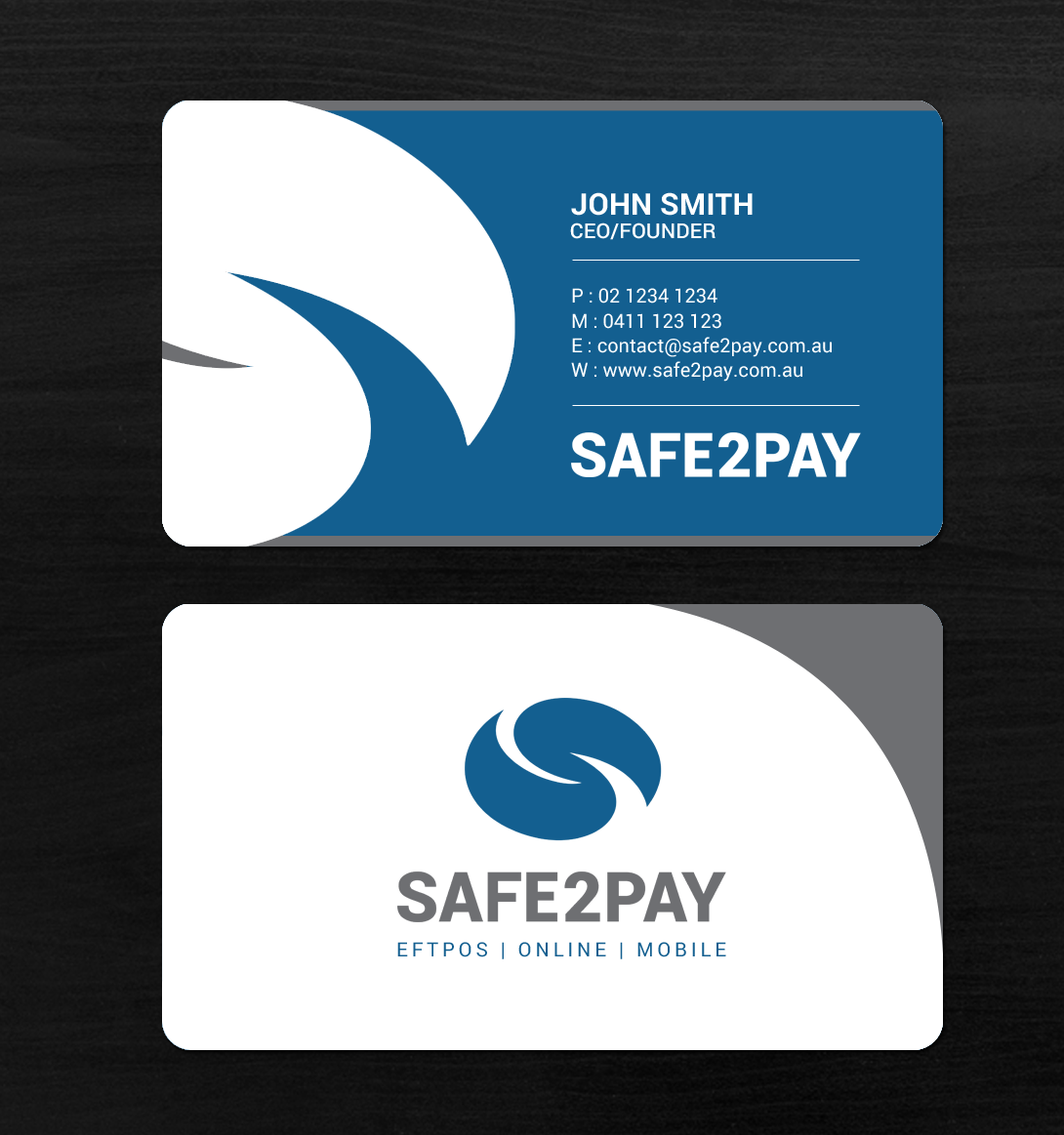 Business Card Design by chandrayaan.creative for Safe2Pay | Design #21559329