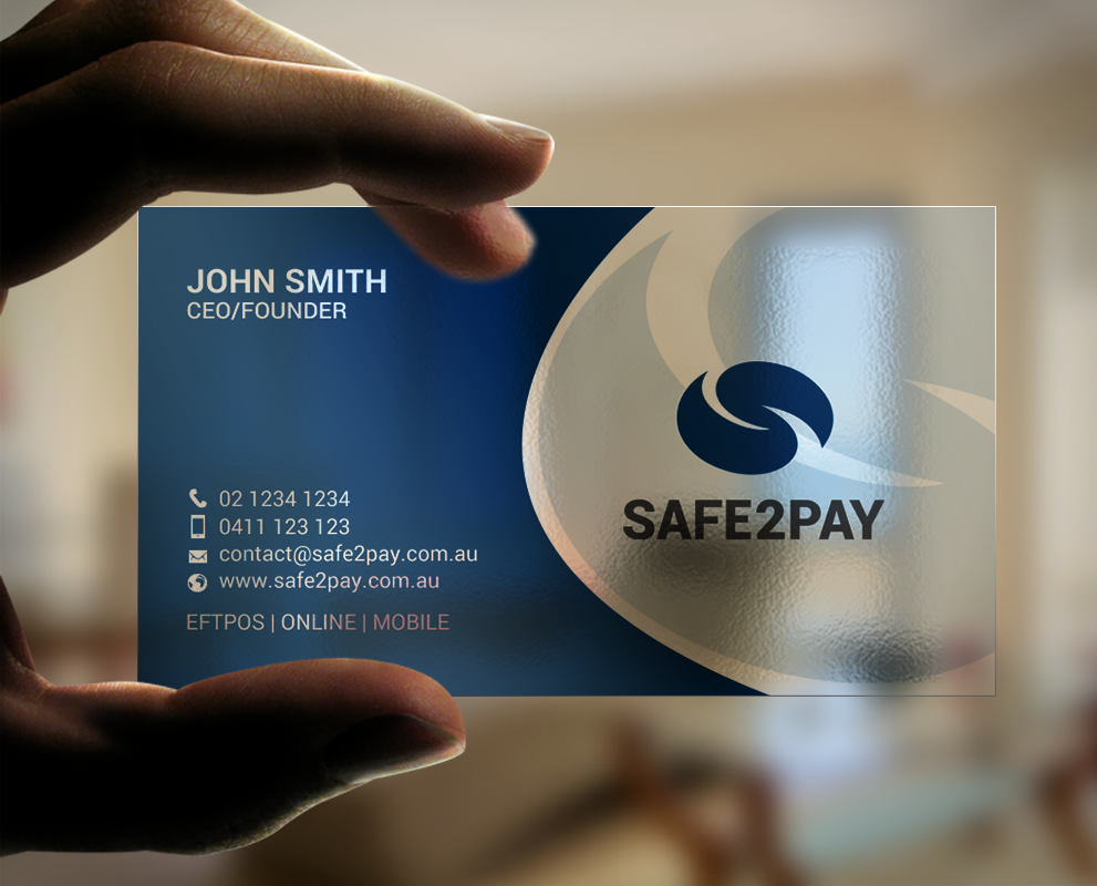 Business Card Design by chandrayaan.creative for Safe2Pay | Design #21559991