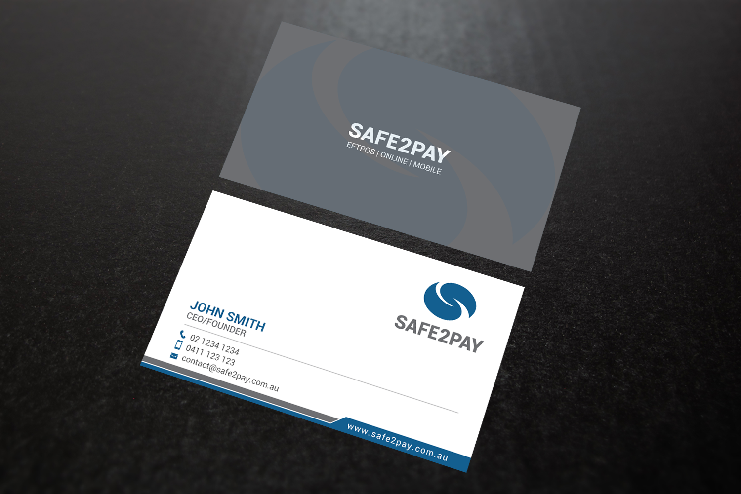 Business Card Design by chandrayaan.creative for Safe2Pay | Design #21560696