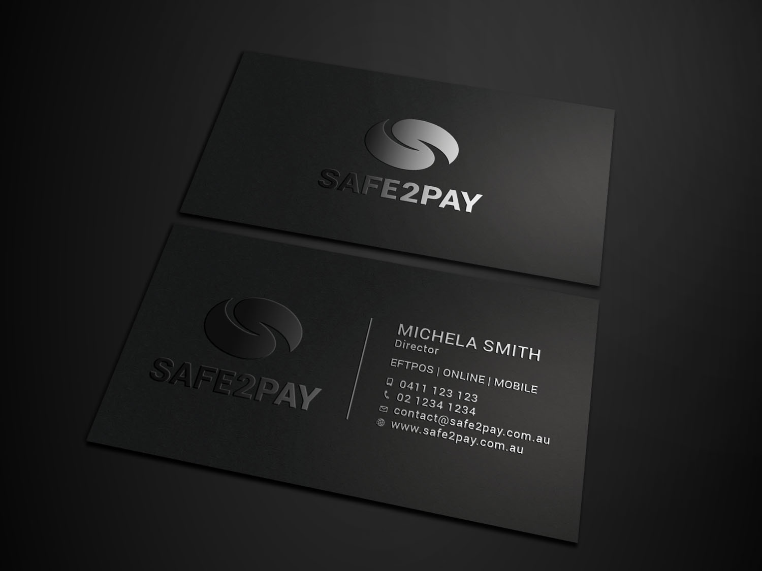 Business Card Design by Tripti Ranjan Gain for Safe2Pay | Design #21582946