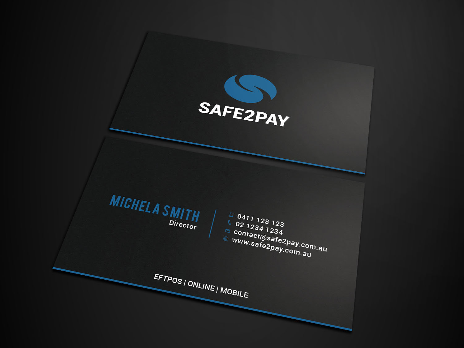 Business Card Design by Tripti Ranjan Gain for Safe2Pay | Design #21582952