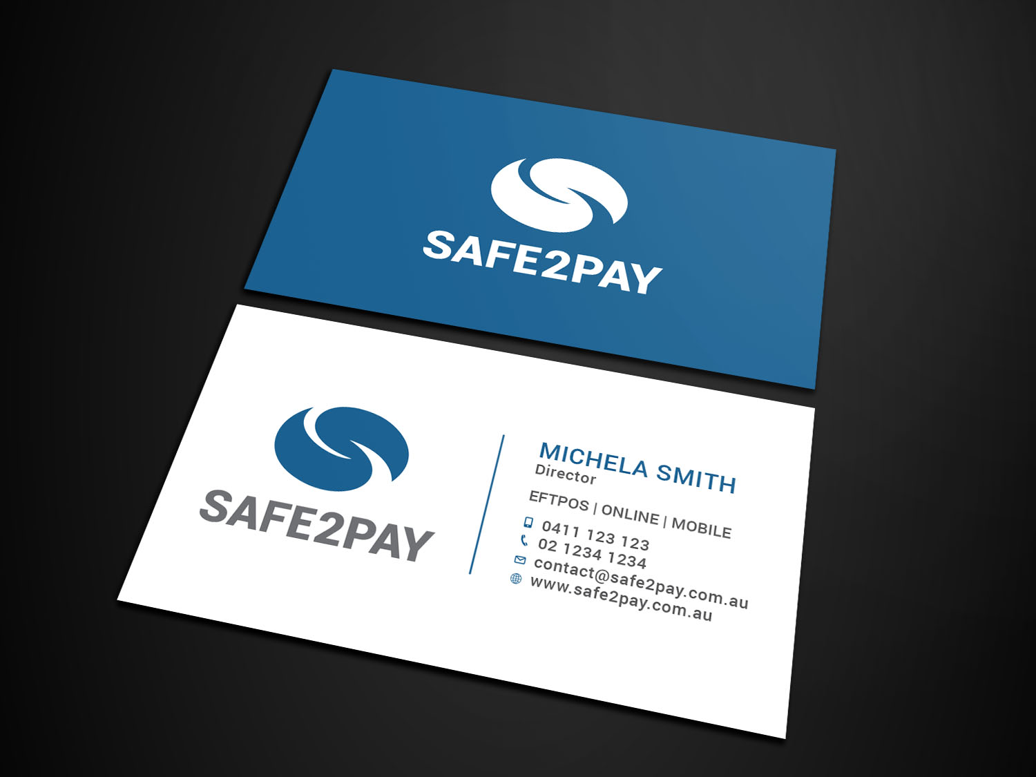 Business Card Design by Tripti Ranjan Gain for Safe2Pay | Design #21582968