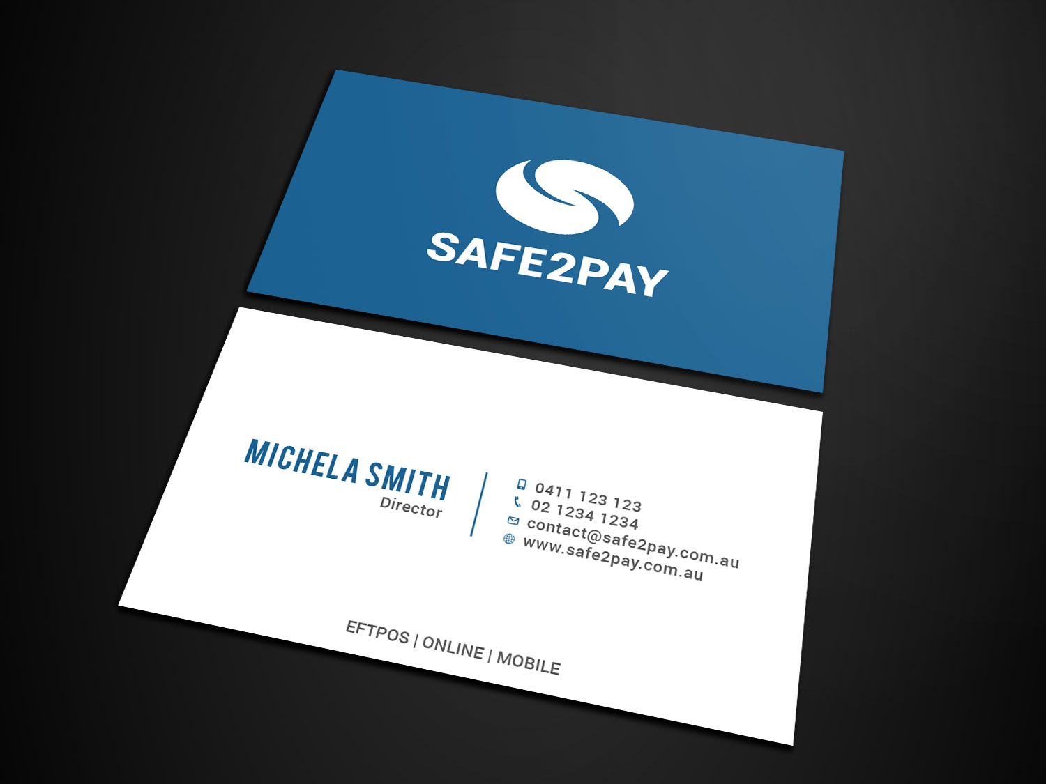 Business Card Design by Tripti Ranjan Gain for Safe2Pay | Design #21582969