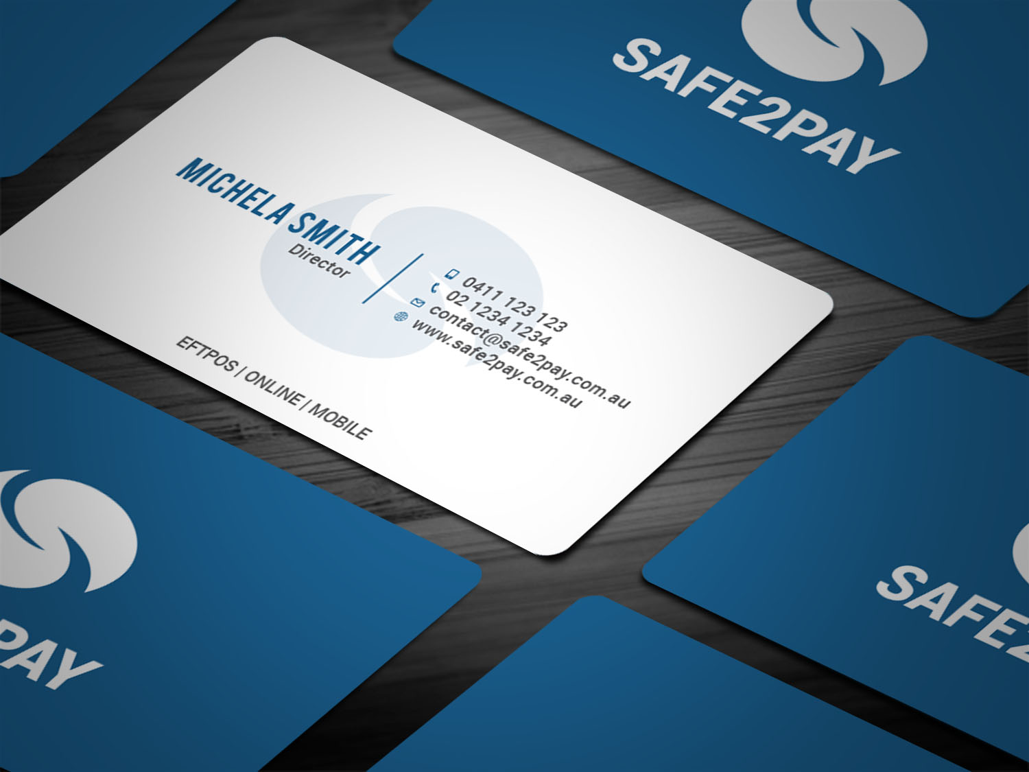 Business Card Design by Tripti Ranjan Gain for Safe2Pay | Design #21582987