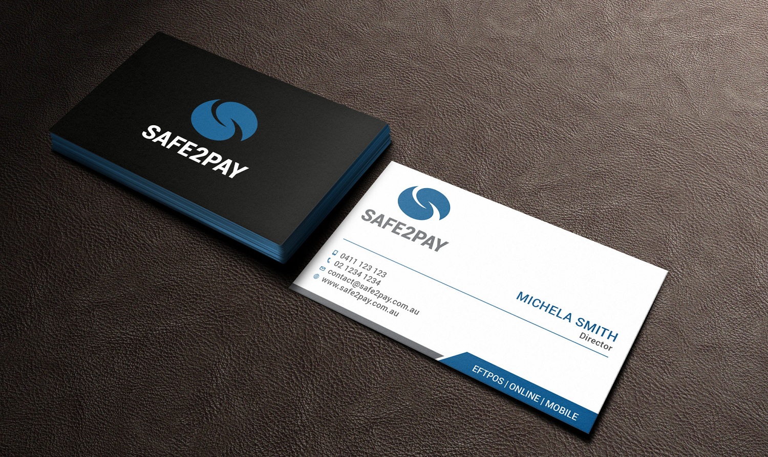 Business Card Design by Tripti Ranjan Gain for Safe2Pay | Design #21582994