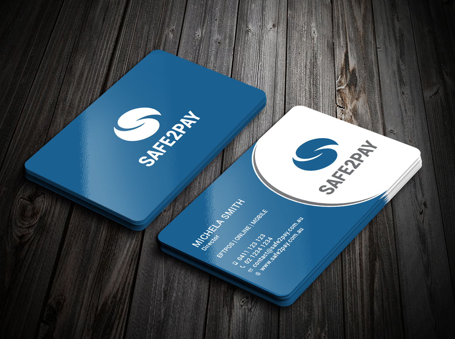 Business Card Design by Tripti Ranjan Gain for Safe2Pay | Design #21582996