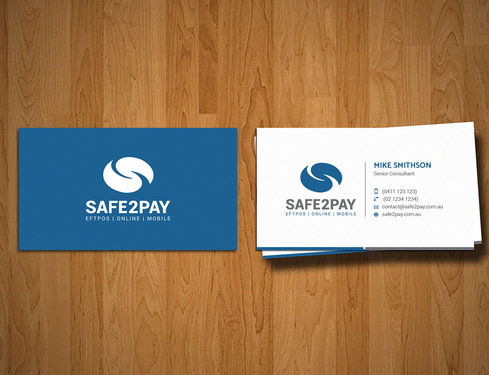 Business Card Design by alex_etel for Safe2Pay | Design #21573920