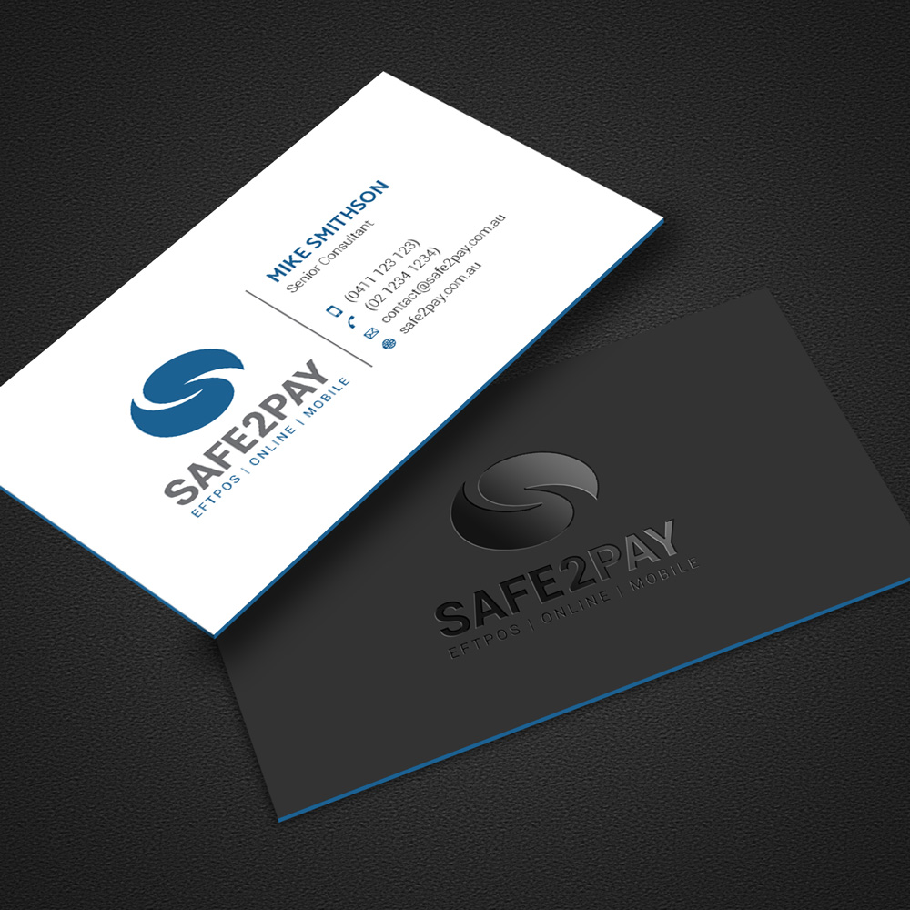 Business Card Design by alex_etel for Safe2Pay | Design #21573924