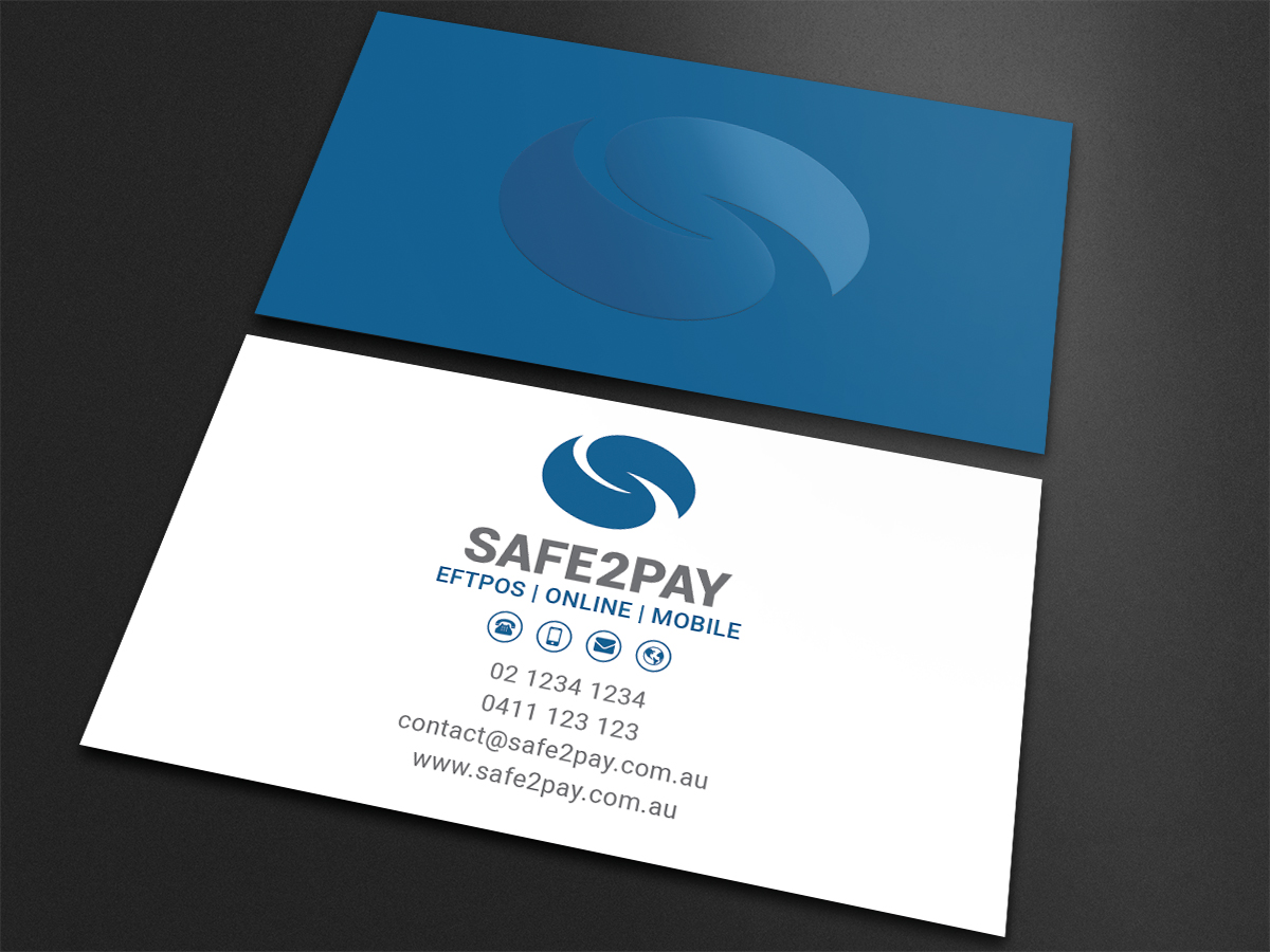 Business Card Design by Moumita_ for Safe2Pay | Design #21558501