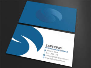 Safe2Pay - a fintech company - business card | Business Card Design by Moumita_