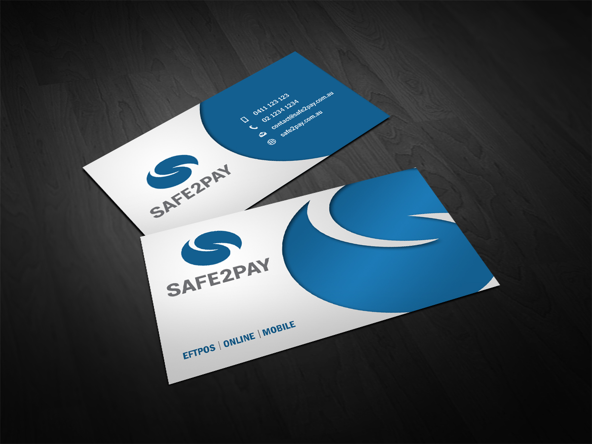 Business Card Design by Owaisias for Safe2Pay | Design #21577331