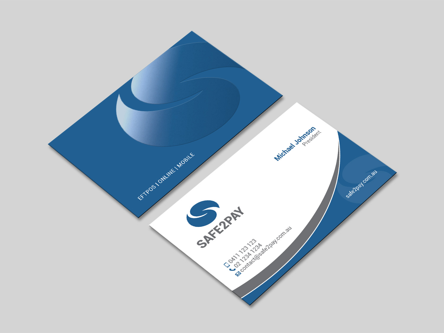 Business Card Design by MDesign for Safe2Pay | Design #21551854