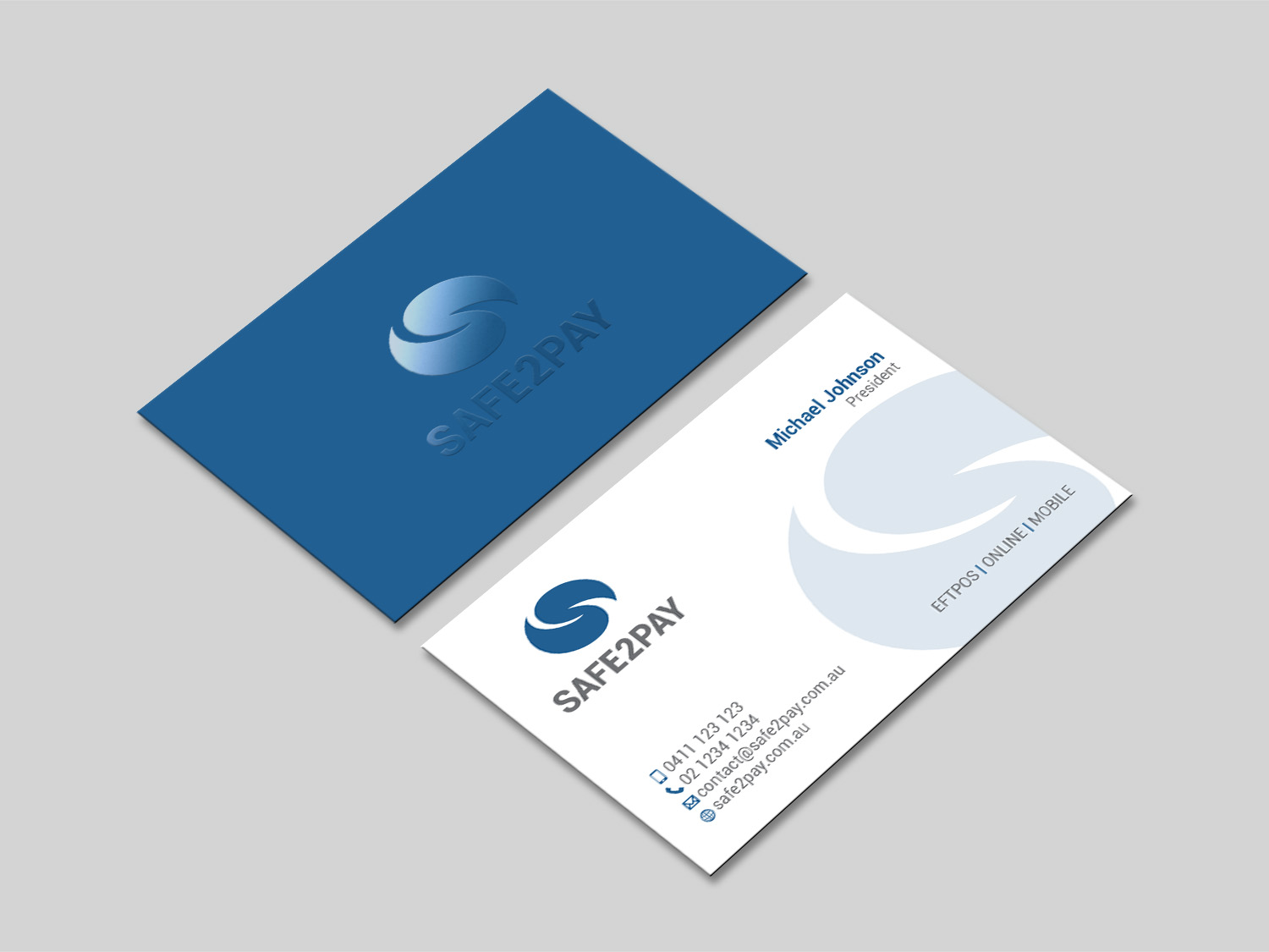 Business Card Design by MDesign for Safe2Pay | Design #21551856