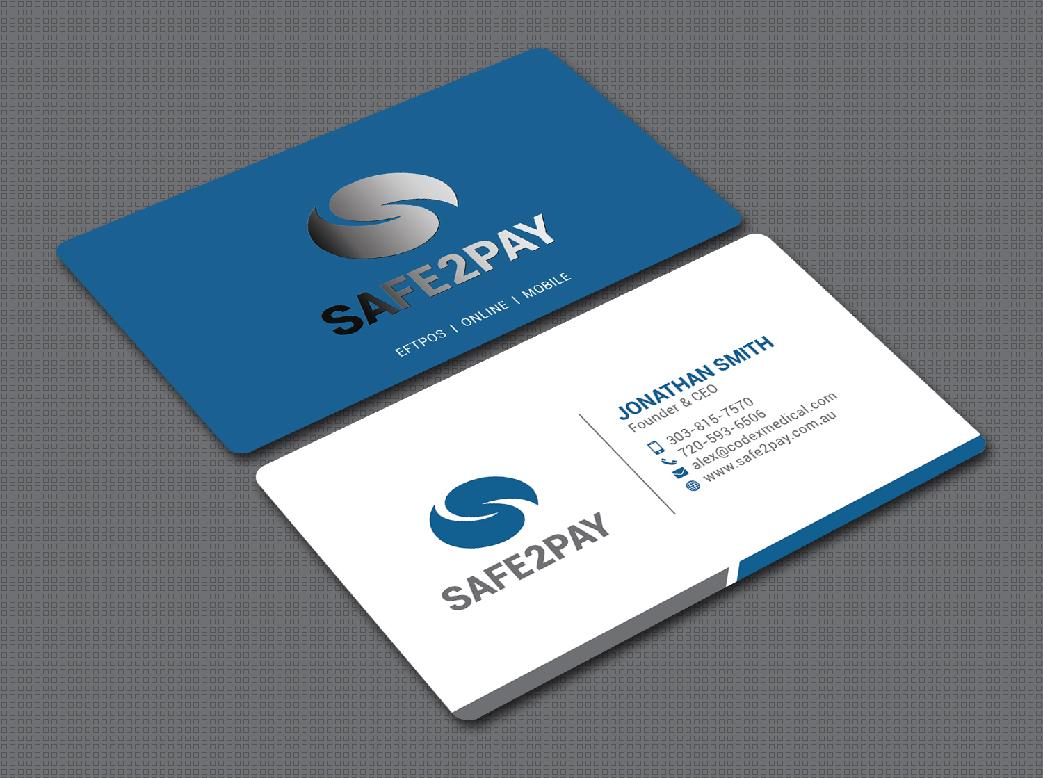 Business Card Design by Bold Pixels for Safe2Pay | Design #21553255