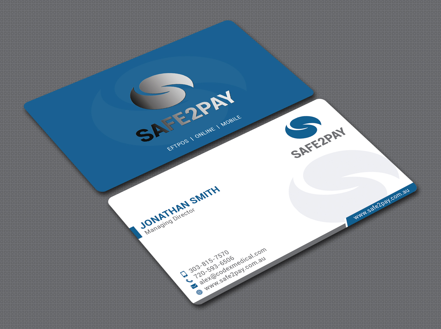 Business Card Design by Bold Pixels for Safe2Pay | Design #21553351