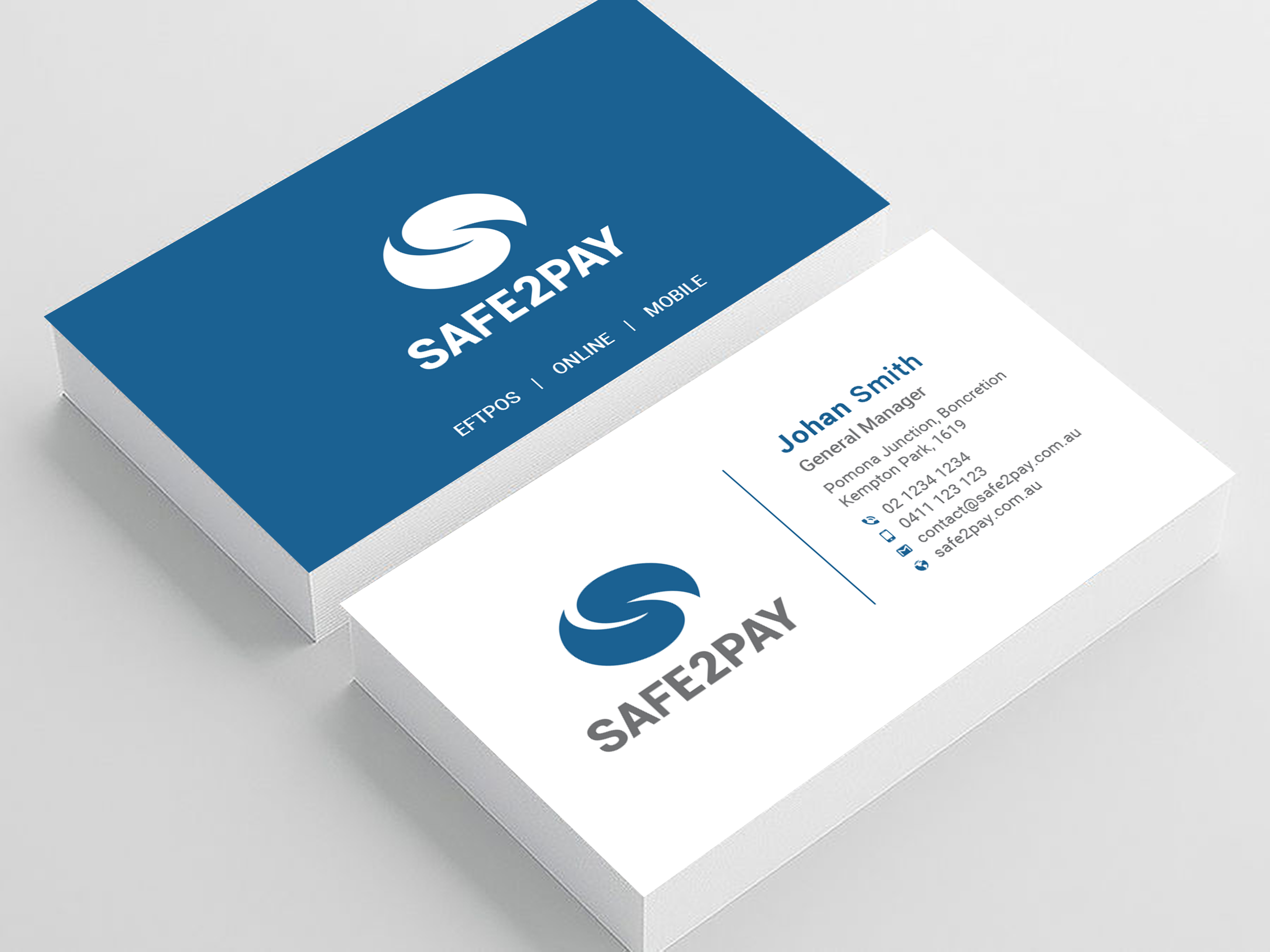 Business Card Design by Uttom 2 for Safe2Pay | Design #21598566
