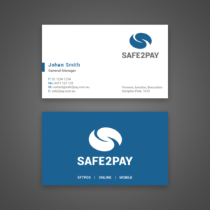 Business Card Design by Uttom 2 for Safe2Pay | Design: #21600296